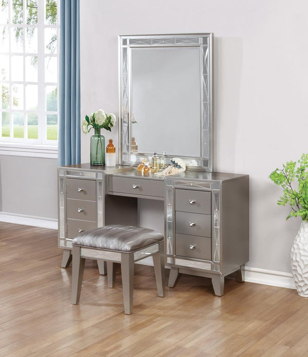 Leighton Vanity Mirror Metallic Mercury