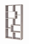 Theo 10-shelf Bookcase Grey Driftwood