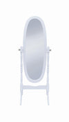 Foyet Oval Cheval Mirror White