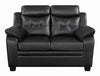 Finley Tufted Upholstered Loveseat Black