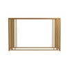 Adri Metal Frame Sofa Table Matte Brass