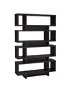 Reid 4-tier Open Back Bookcase Cappuccino