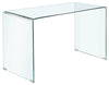 Ripley Glass Writing Desk Clear