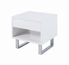 Atchison 1-drawer End Table High Glossy White