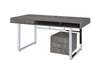 Whitman 4-drawer Writing Desk Weathered Grey