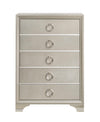 Salford 5-drawer Chest Metallic Sterling