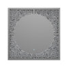 Theresa LED Wall Mirror Silver and Black