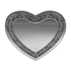 Aiko Heart Shape Wall Mirror Silver