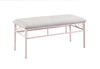 Massi Tufted Upholstered Bench Powder Pink