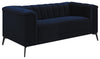 Chalet Tuxedo Arm Loveseat Blue