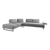 Arden 2-piece Adjustable Back Sectional Taupe