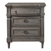 Alderwood 3-drawer Nightstand French Grey