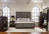 Durango California King Upholstered Bed Smoked Peppercorn and Grey