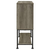 Claremont Sliding Door Bar Cabinet with Lower Shelf Grey Driftwood