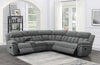 Bahrain 6-piece Upholstered Motion Sectional Charcoal