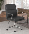 Ximena Standard Back Upholstered Office Chair Black