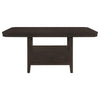 Prentiss Rectangular Counter Height Table with Butterfly Leaf Cappuccino