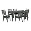 Adia 7 Pc Dinning Table Set Grey & Brown