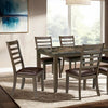 Adia 7 Pc Dinning Table Set Grey & Brown