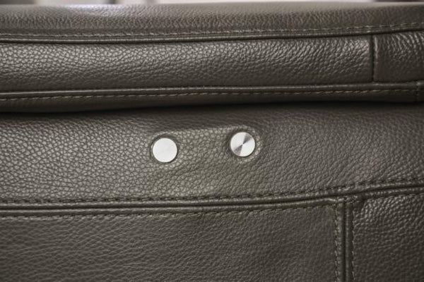 ALTAMURA Power Loveseat, Gray & Beige