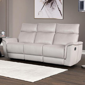 Bienne Sofa Manual Recliner White & Black