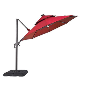 Nuti 10 Ft Round Umbrella w/ LED Light + 37