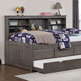 TIBALT Full DayBed w/ Trundle, Dark Gray