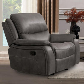 HENRICUS Glider Recliner, Dark Gray