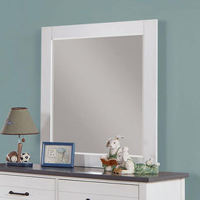 PRIAM Mirror, White/Gray