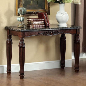 Brampton Espresso/Black Faux Sofa Table