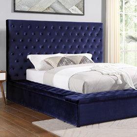 GOLATI Queen Bed, Blue