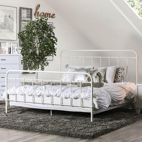 IRIA Vintage White Full Bed