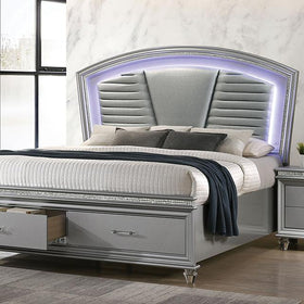 MADDIE Cal.King Bed, Silver