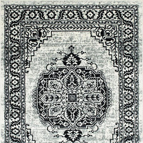 Serang Gray/Black 5' X 7' Area Rug