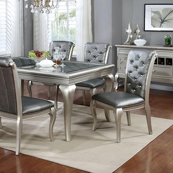 Amina Champagne Dining Table