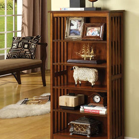 Valencia I Antique Oak Media Shelf