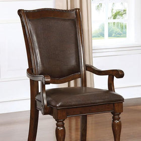 Alpena Brown Cherry/Espresso Arm Chair (2/CTN)