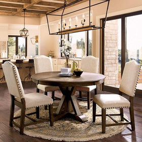 Julia Light Oak Round Dining Table