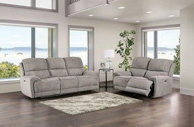 MORCOTE Power Loveseat, Light Gray