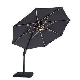 Fera 10 Ft Round Umbrella w/ LED Bulb + 37