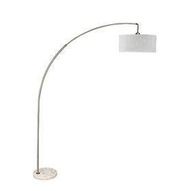 Jess Brushed Steel Arch Lamp