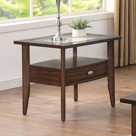 RIVERDALE End Table, Dark Walnut