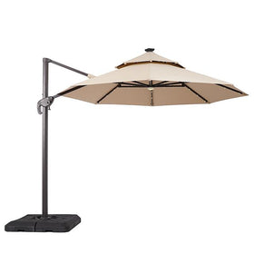 Nuti 10 Ft Round Umbrella w/ LED Light + 37