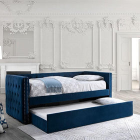 Susanna Navy Daybed w/ Trundle, Navy