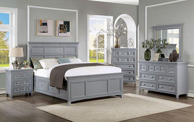 CASTLILE Full Bed, Gray