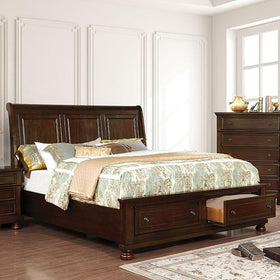 Castor Brown Cherry Queen Bed