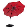 Xico 8 Ft Square Umbrella w/ Double Top w/ LED Light + 37