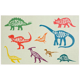 BARON 5' X 8', Area Rug, Dinos, Multi/Beige