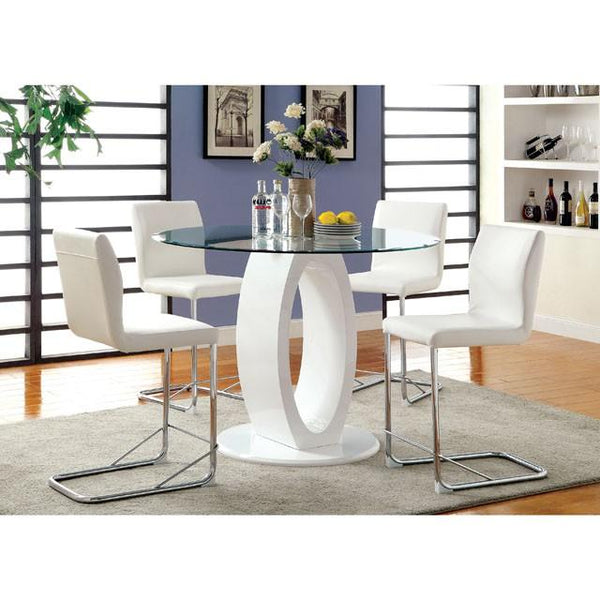 LODIA II White Counter Ht. Chair