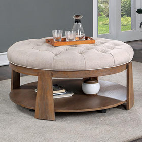 GUIS Round Coffee Table, Beige